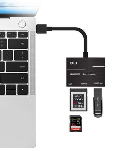 USB 3.0 PC Type C SD Card Reader for Sony Lexar Canon Camera USB Mark XQD Card - Picture 5 of 16