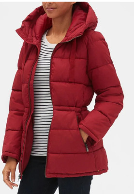 coldcontrol lightweight longline hooded puffer jacket