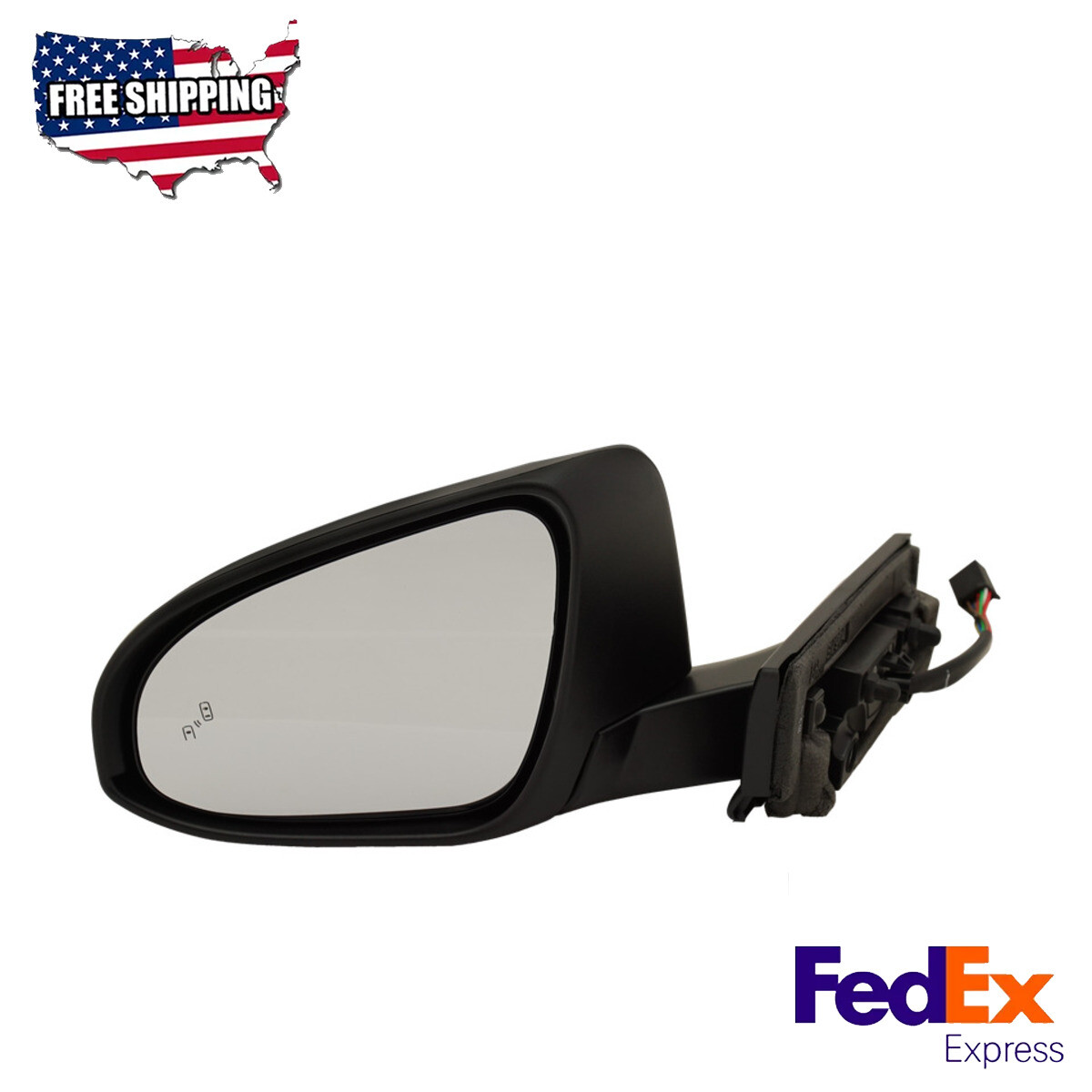 Mirror Paintable Power Glass Heated Driver Side Fits 2018-2022 Toyota C-HR