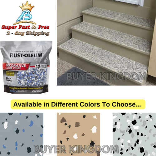 Concrete Paint Color Chips Sprinkle For Countertop Floor Garage Painting Coating - Concrete Floor Paint With Color Chips