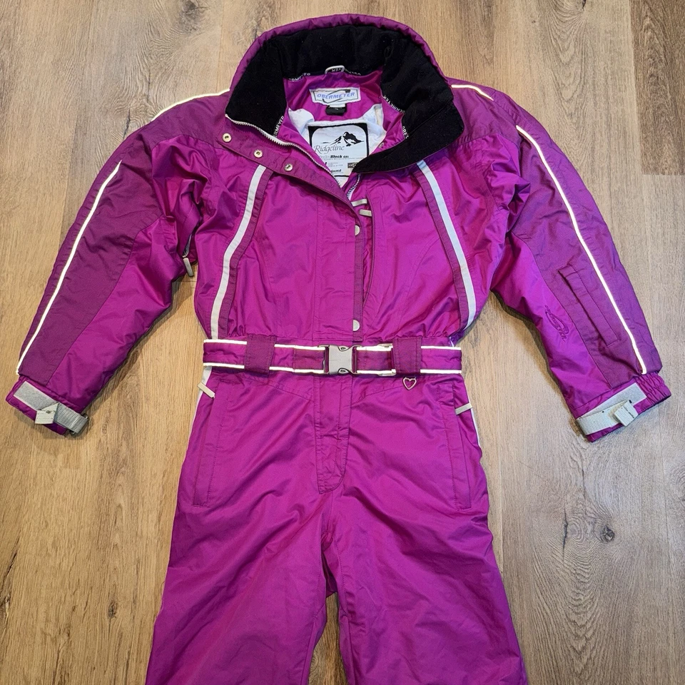 Obermeyer Ski Suit One Piece Snowsuit Snow Bib vtg Ridgeline Waterproof Women 10 - Image 3 of 4