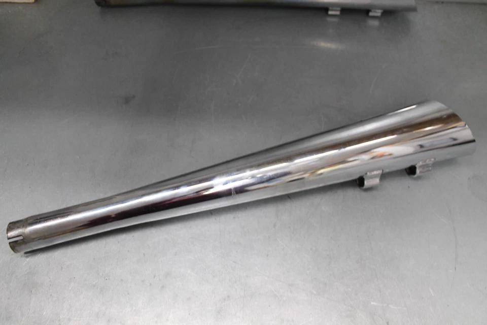 Silenciadores Harley Davidson Hooker Megáfono Flujo Sintonizado 27643 *pestaña reparada Foto 4 de 4