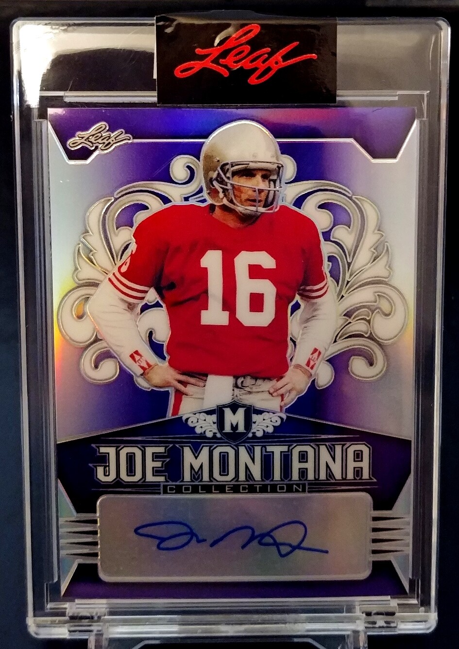 JOE MONTANA2020 Leaf Montana PURPLE (18/20) PERFECT AUTO/AUTOGRAPH