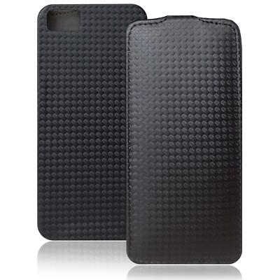 Handy Tasche Schutz Hülle Klapptasche Carbon Optik Flip Cover Case Handyhülle