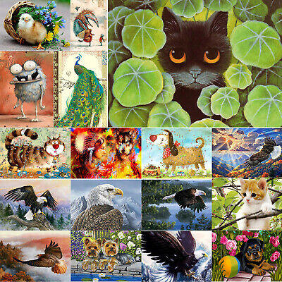 DIY Full Drill 5D Diamond Painting Cats Embroidery Cross Stitch Kit Home Decor 