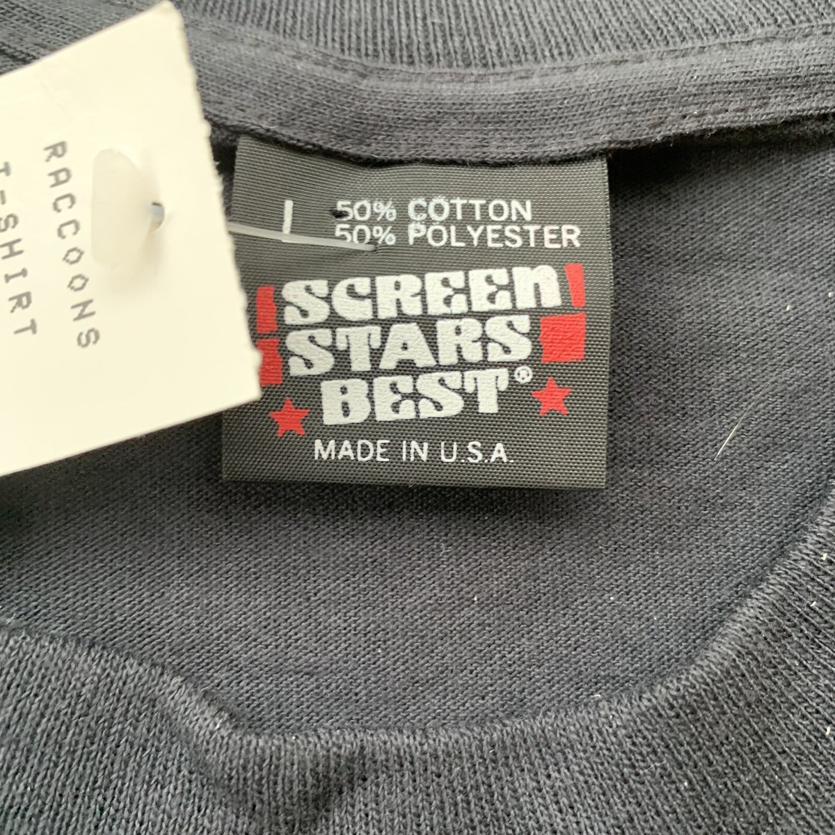 Vintage Screen Stars Best 1987 LSJ Sportswear Raccoons T Vintage Screen Stars Best 1987 LSJ Sportswear Raccoons T