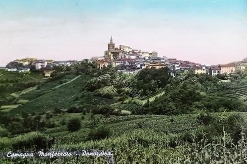 Cartolina - Camagna Monferrato - Panorama - 1965 ca. - Foto 1 di 2