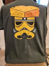 Custom Green Bay Packers Storm Trooper shirt. Gildan heavy cotton 2xl