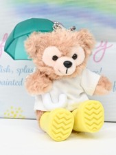 TDS Tokyo Disneysea Limited Duffy Bear Plush Keychain Rain version  2022