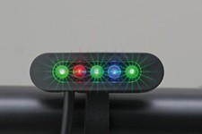 Kontrollleuchteneinheit für Tacho cafe racer harley umbauten schwarzes Gehäuse 