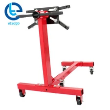 Engine Stand 1500LBS Folding Motor Hoist Dolly w/ Adjustable 360° Mounting Head