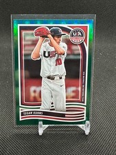 2024 Panini USA Baseball Stars & Stripes GREEN FOIL Tegan Kuhns #84