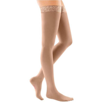 Mediven Comfort Thigh High 30-40 mmHg Compression w/ Silicone Top Band, Open Box