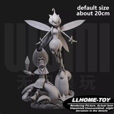Anime Cute Girl flower Monster Resin 3D Print GK Figure DIY Model Unpainted