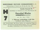Genuine Special ID BDE visit to Henschel-Werke AG Kassel 1963