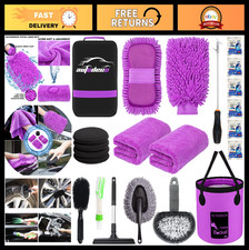 22pcs Car Wash Detailing Tools Kit - Complete Interior Care Set Collapsible Buc