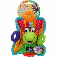 3 Pack Nuby Teething Blankie Teether, 0m , Assorted