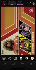 DIGITAL TOPPS SLAM Ultimate Warrior CULTURE 26 SUPER RARE ORANGE DUAL RELIC Read