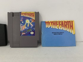 Nintendo NES To The Earth Cartridge w/ Instruction Manual Tested Working CLEAN