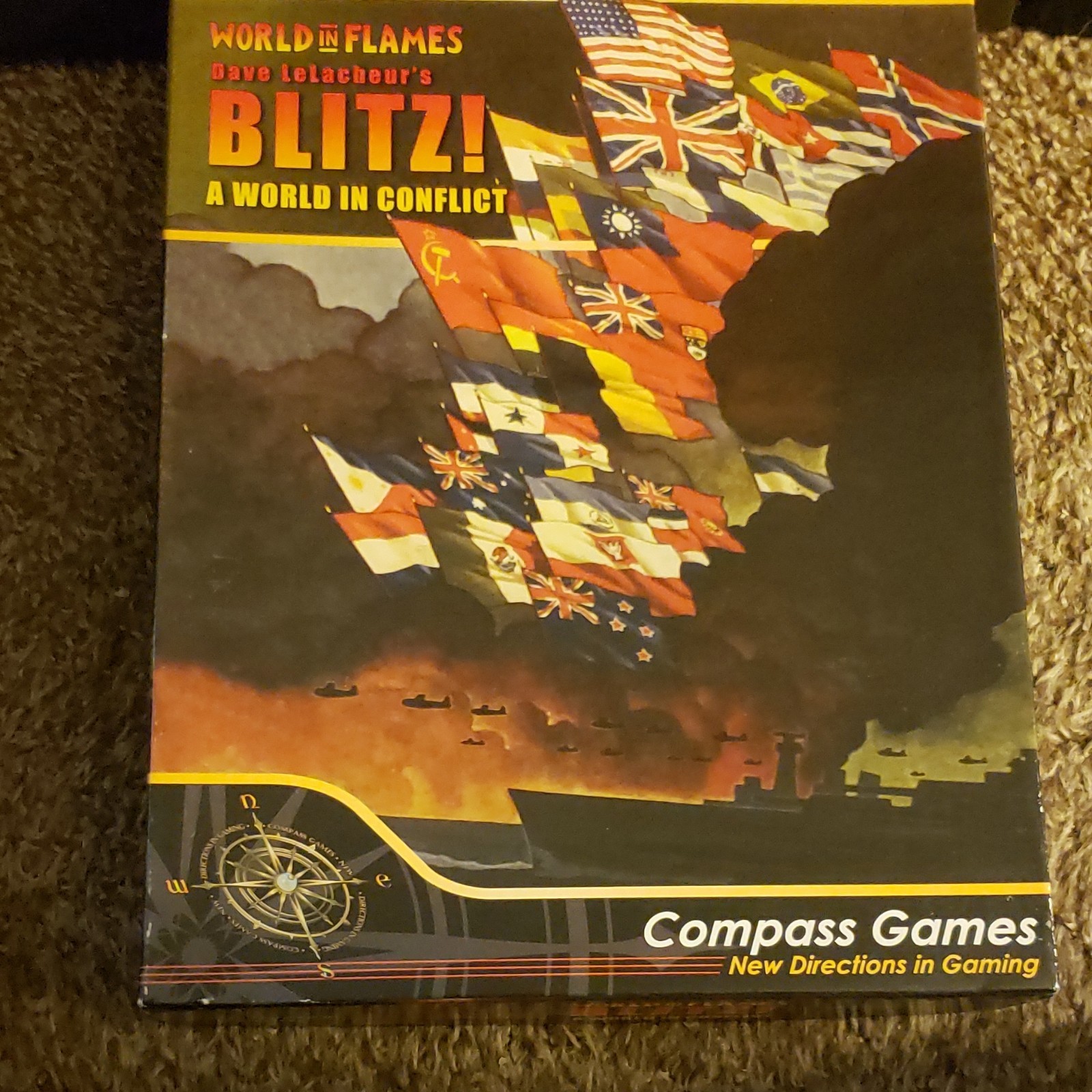 Compass Games Blitz! A World in Conflict War Board Game, Solitaire, 1+ 12+