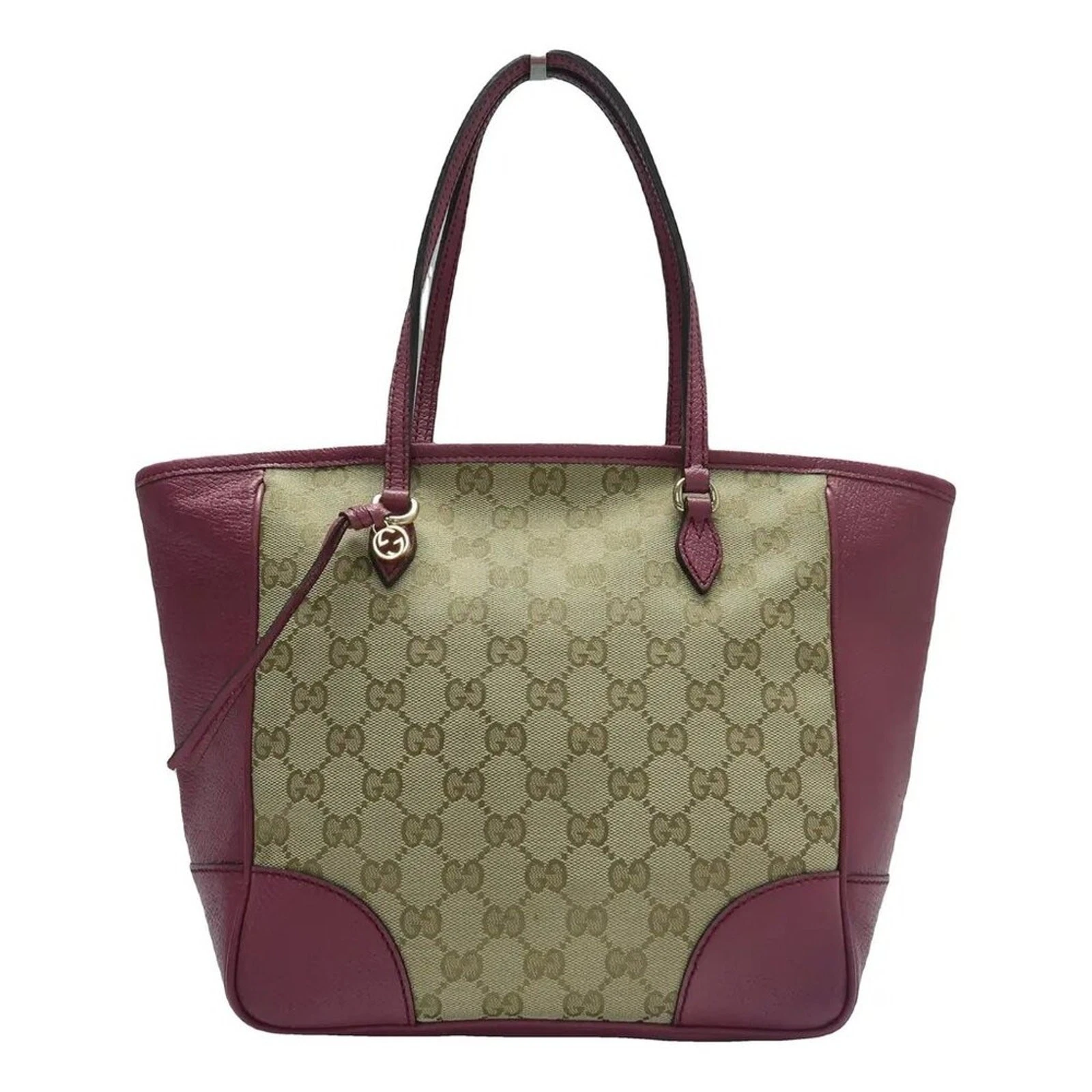 Sac fourre tout en toile marron et violet GUCCI 448 040325
