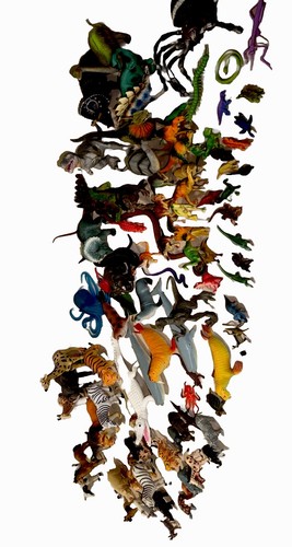 Huge Lot Of 100+ Farm Animals, Zoo Animals And Dinosaurs Great Collection