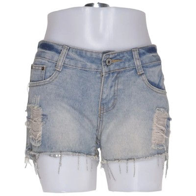 GUXXI, Jeans Shorts, Größe: L, Blau, Einfarbig, Denim, Damen #CoB