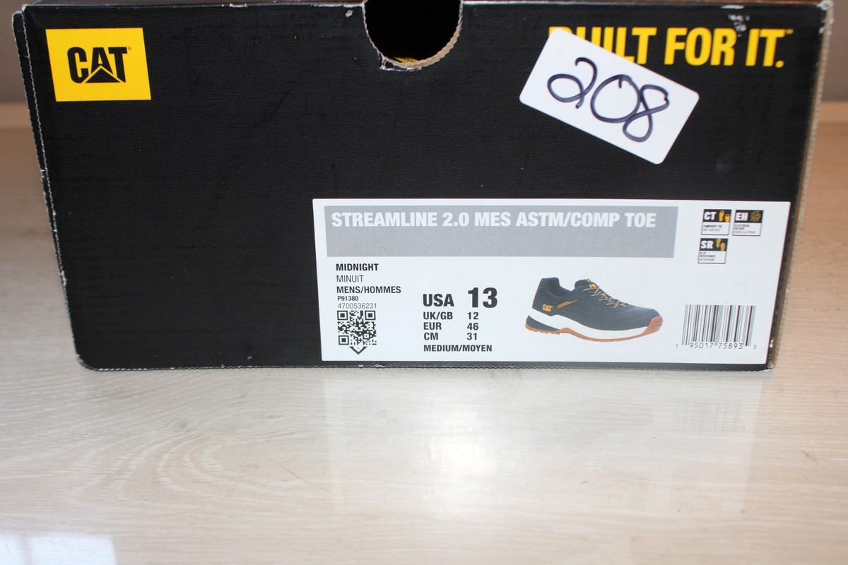 ＹＯＵ様 R CATERPILLAR CAT STREAMLINE 2.0 MES ASTM/COMP TOE MIDNIGHT MEN'S