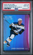 2025-26 Upper Deck Allure Jimmy Snuggerud Color Flow Blue-Purple PSA 10 #CF-29
