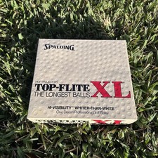 Spalding Top Flite XL Golf Balls Extra Long Distance New White Vintage 1980s