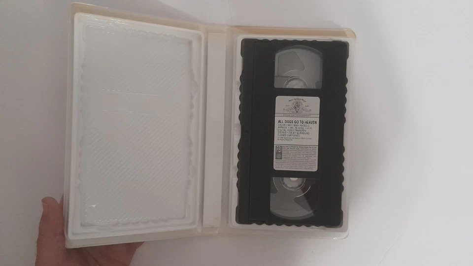 All Dogs Go To Heaven MGM Animation VHS Tape Classic Animated Movie Great - Image 3 of 4