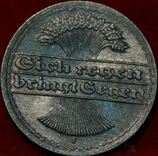 1922 Germany 50 Pfennig Aluminum Foreign Coin