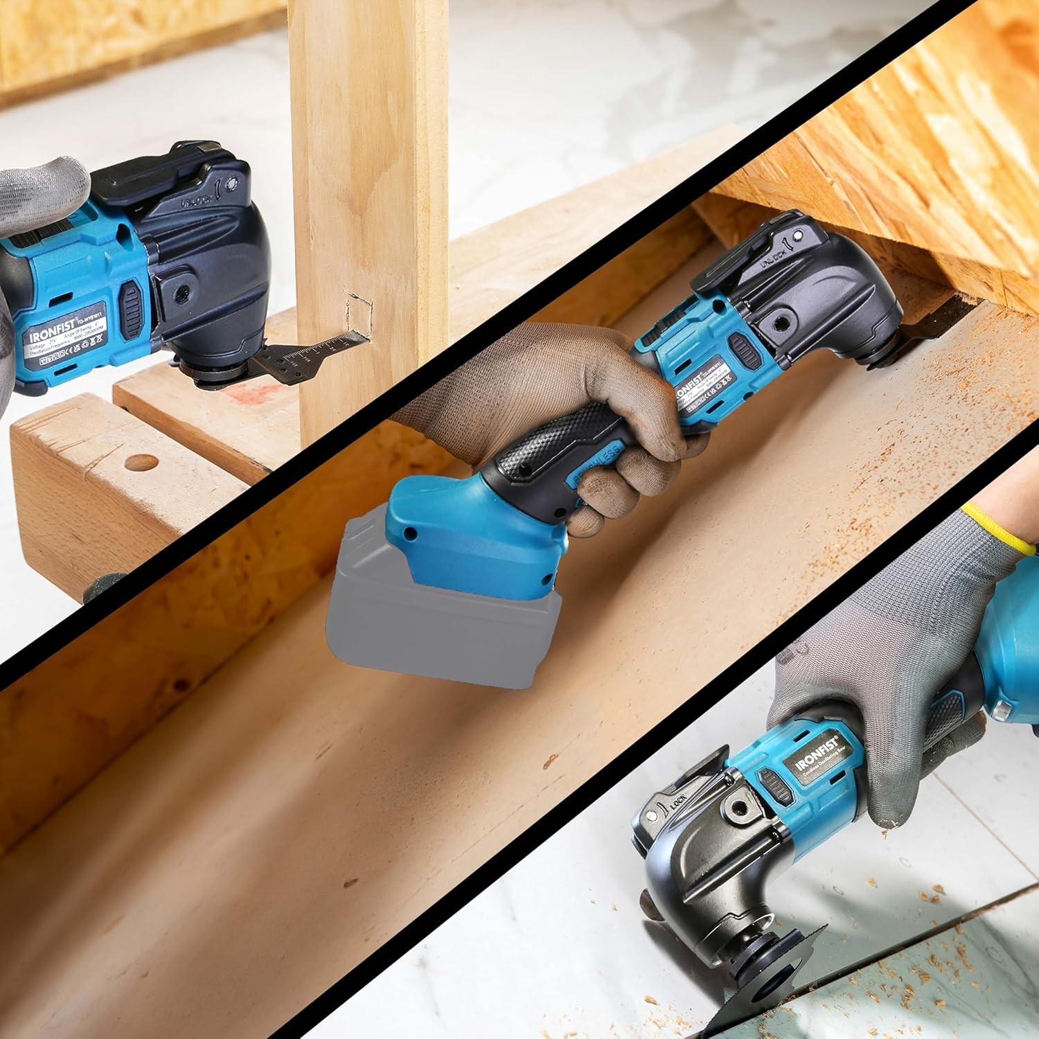 Cordless Electric Oscillating Multi Tool Kit for MAKITA 18V Battery, Tool Only