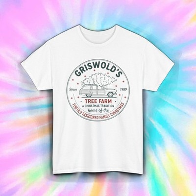 Griswold Tree Farm Christmas Shirt Funny Vintage Holiday Movie Tee S-5XL Family