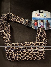 BANDI Sleek Pocketed Belt Adjustable Stretch Waist Pack Travel Fitness SZ L NWT