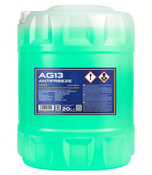 Mannol Antifreeze AG13 Hightec Frostschutz BSI GB BS 6580:2010 20L Kanister-image