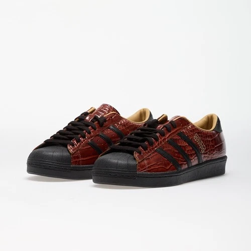 Adidas Originals Superstar Vintage Croc Fox Brown JQ3258 Mens Shoes Sneakers