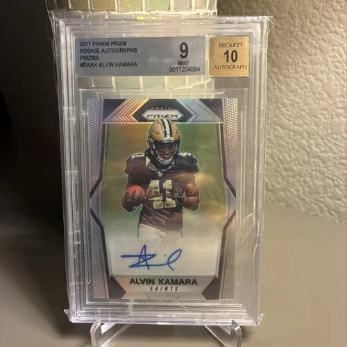 2017 Panini Prizm - Rookie Autographs Alvin Kamara #RA-AK Silver Prizm (AU, RC)