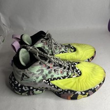 PEAK Taichi Leopard P Motive men's basketball Shoes  e03045a Yellow Purple Blue