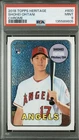 2018 Topps Heritage Shohei Ohtani Chrome Rookie /999 PSA 9 RC