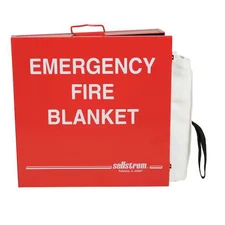 Sellstrom S97457 Fire Blanket And Cabinet, Fiberglass