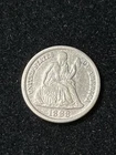 1888 S seated liberty dime