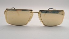 Vintage Bluebay Houston/S Gold Cyber Y2K Sonnenbrille Gestell Italy 5320 140