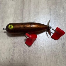 Fishing Lure Old Heddon Magnum Torpedo Side Name Vertical Crack