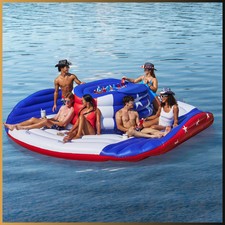 Members Mark Inflatable Oversized Cowboy Hat Lake Island Pool Float Water Raft