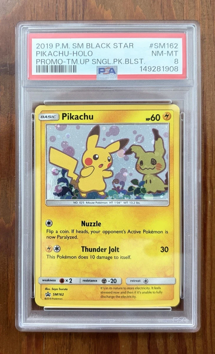 Pokémon TCG Grade 8 Pikachu Individual Collectible Card Game Cards