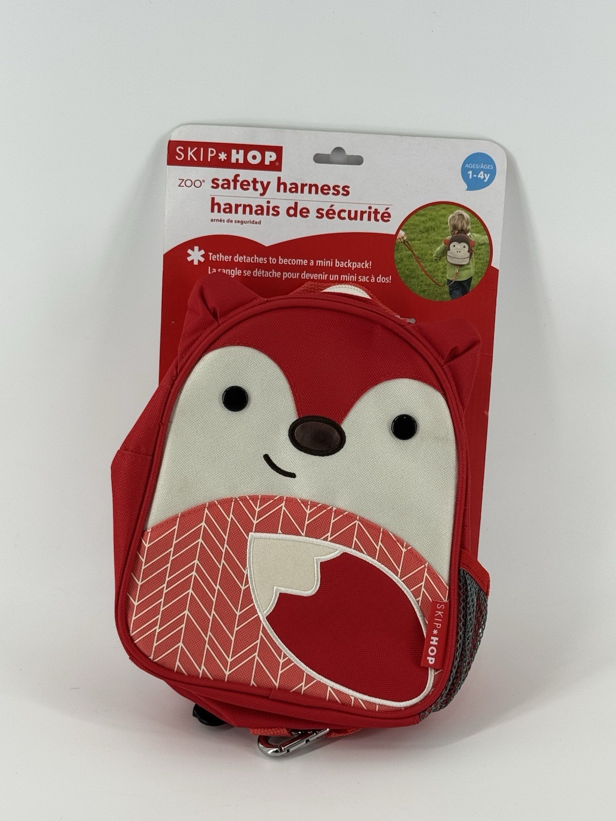 Skip Hop Zoo Safety Harness Toddler Mini Backpack Fox Red Le