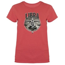 Libra Zodiac Sign Horoscope Astrological Women's  T-shirt