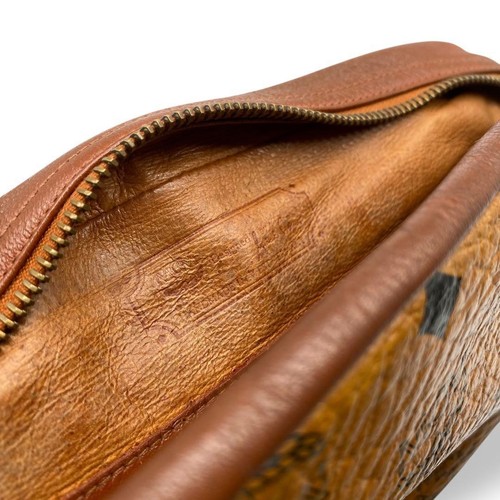 MCM Shoulder Bag, Crossbody, Visetos Pattern, Flap, Leather, Brown, Authentic - Picture 18 of 18