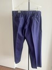 Banana Republic Dress Chino Pants Navy Blue Flat Front 100% Cotton  38 Short — photo 4